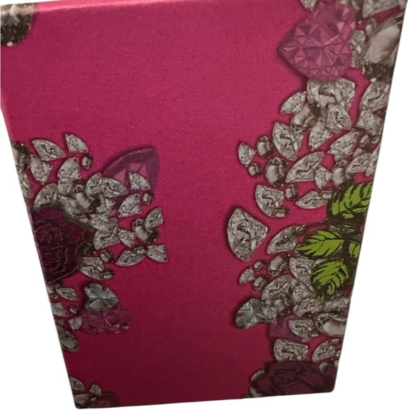 BETSEY JOHNSON OWL MIRRORED KEY FOB IN PINK & GOLD HARDWARE NEW IN BOX - Picture 4 of 6